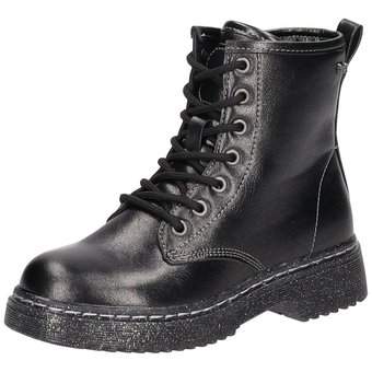 Barbarella Schnür Boots in schwarz