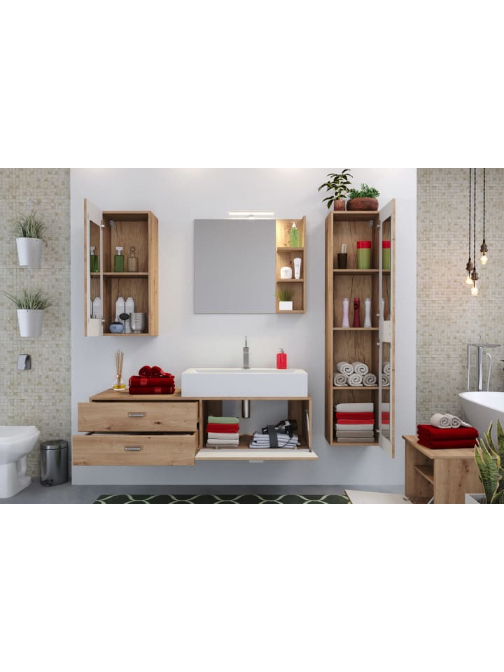 ebuy24 Badschrank Geo Eiche Dekor 35 x 31 cm günstig kaufen onesize