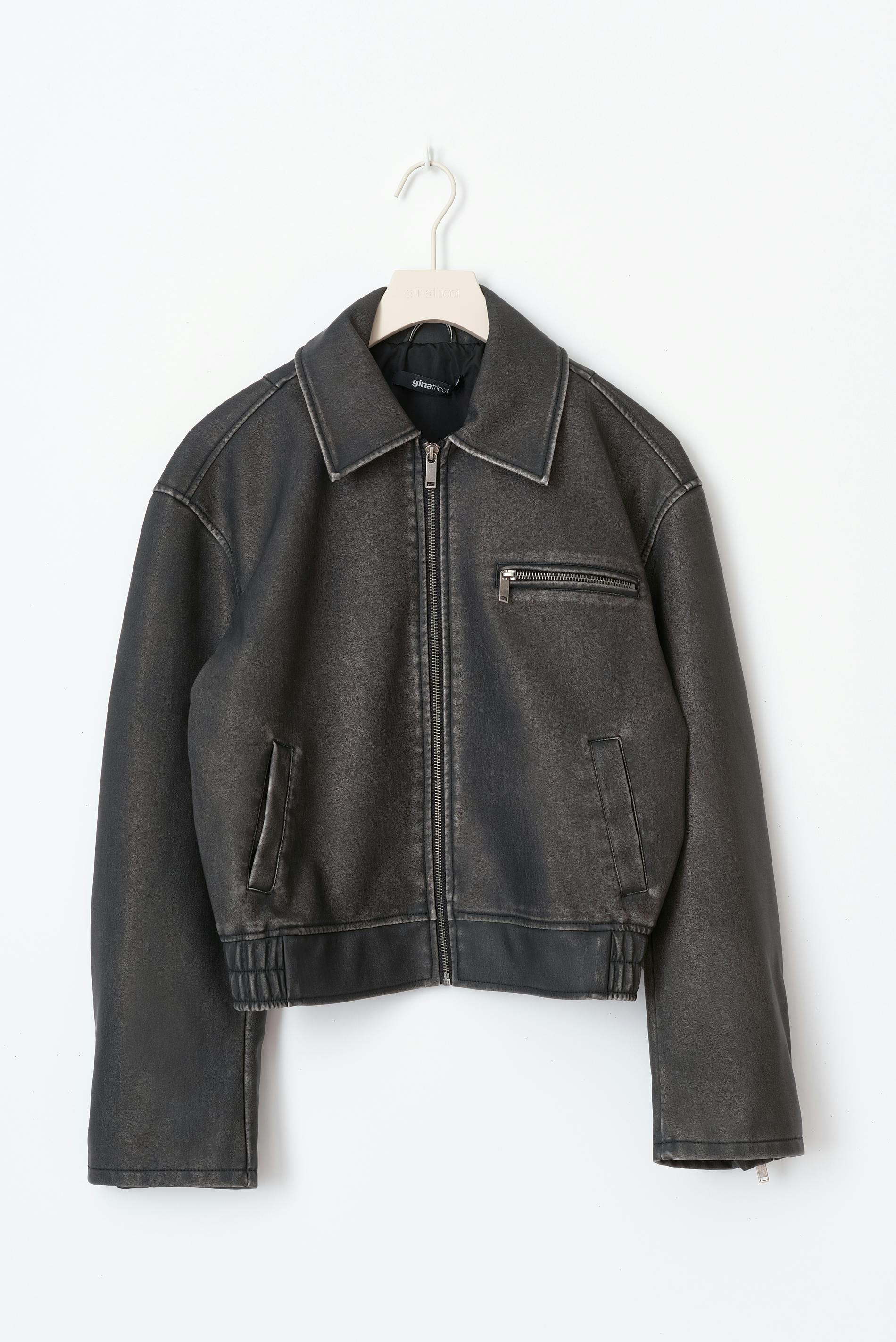 Pu bomber jacket