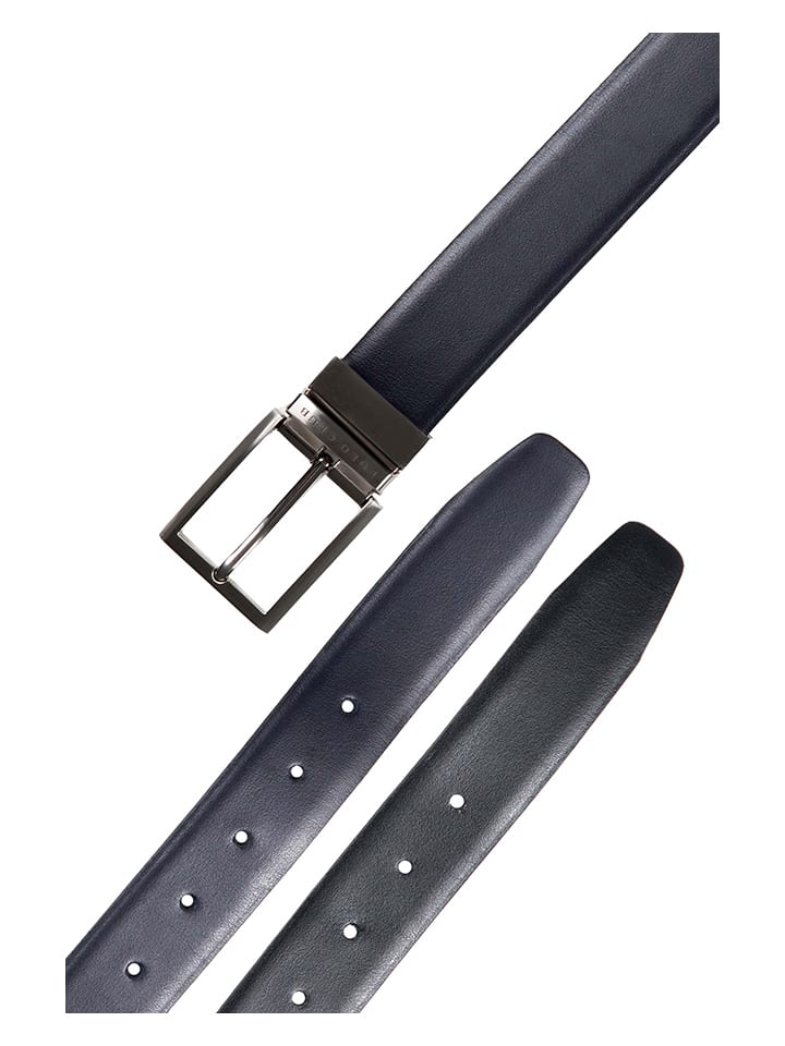Polo Club Wende-Gürtel in Schwarz/ Dunkelblau günstig kaufen onesize