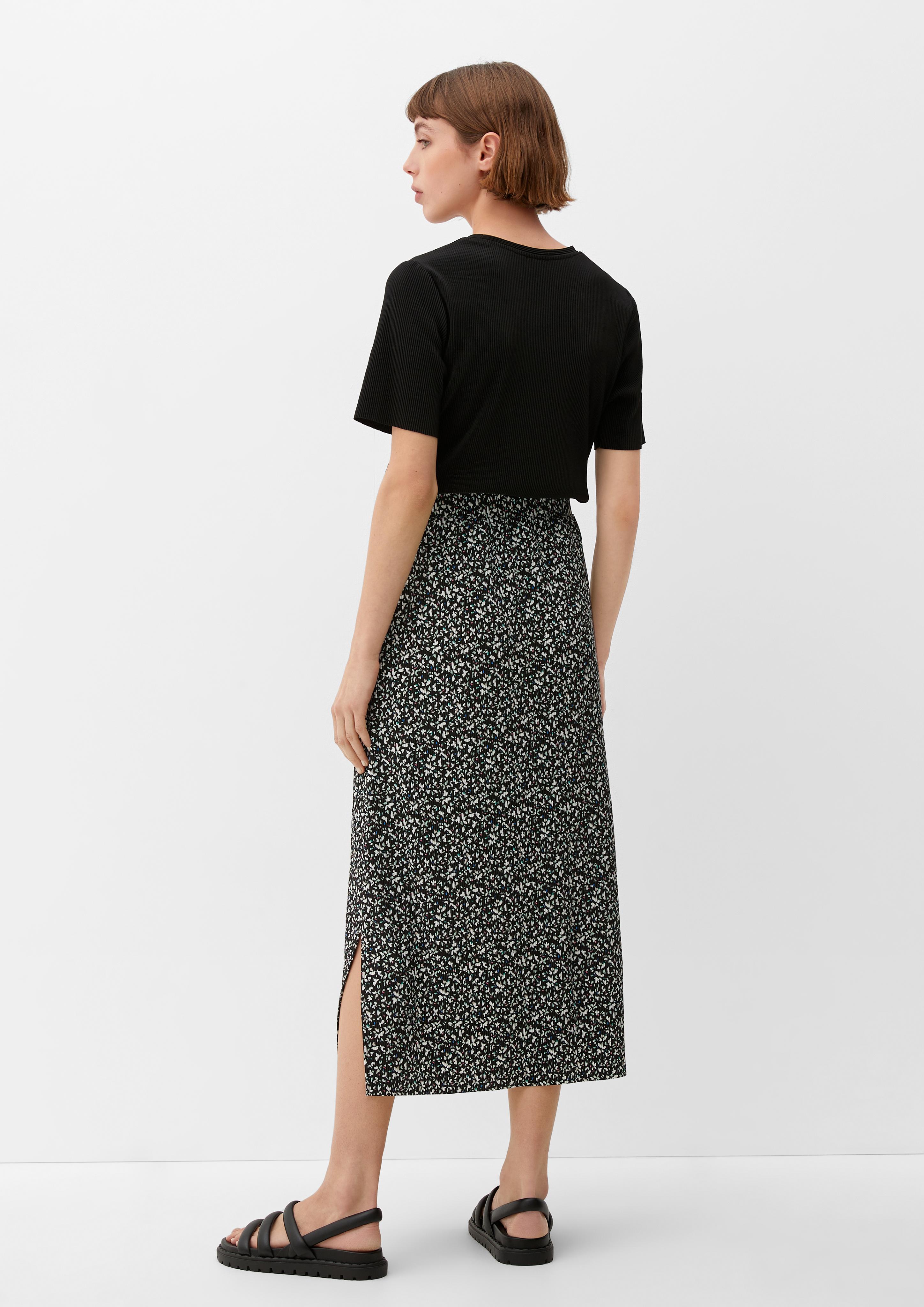 Midi-Rock mit Allover-Print  2132661-99A1