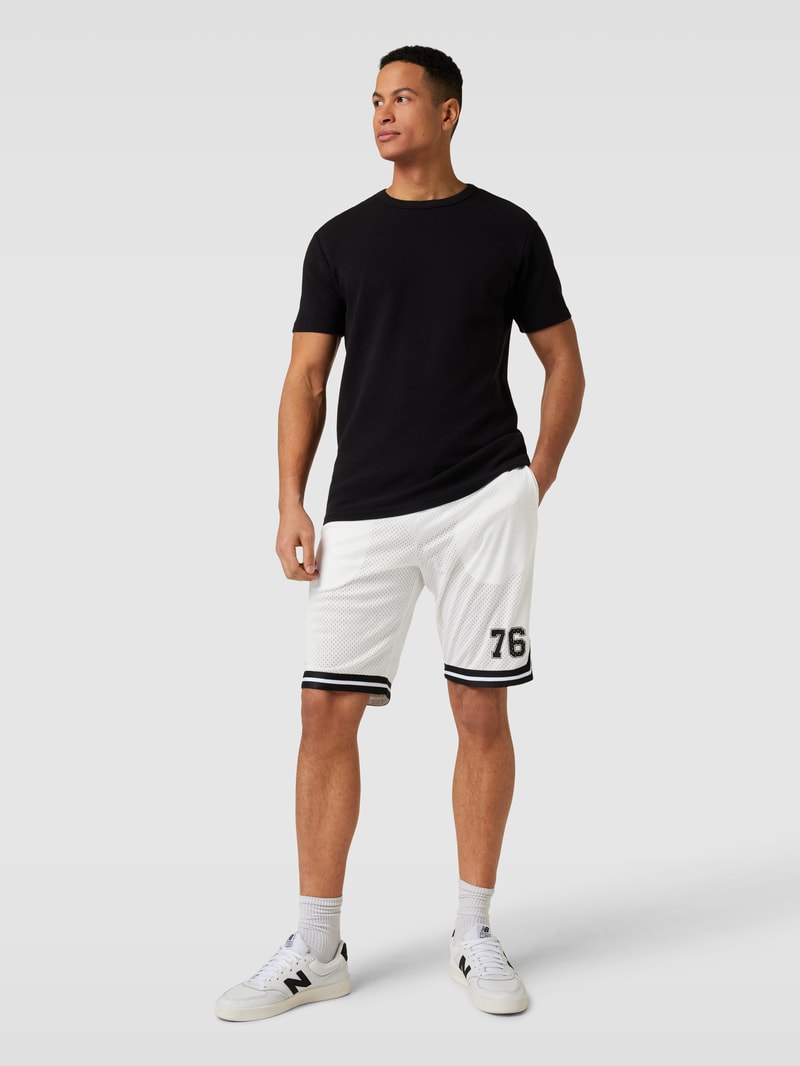 Sweatshorts mit Tunnelzug in weiß