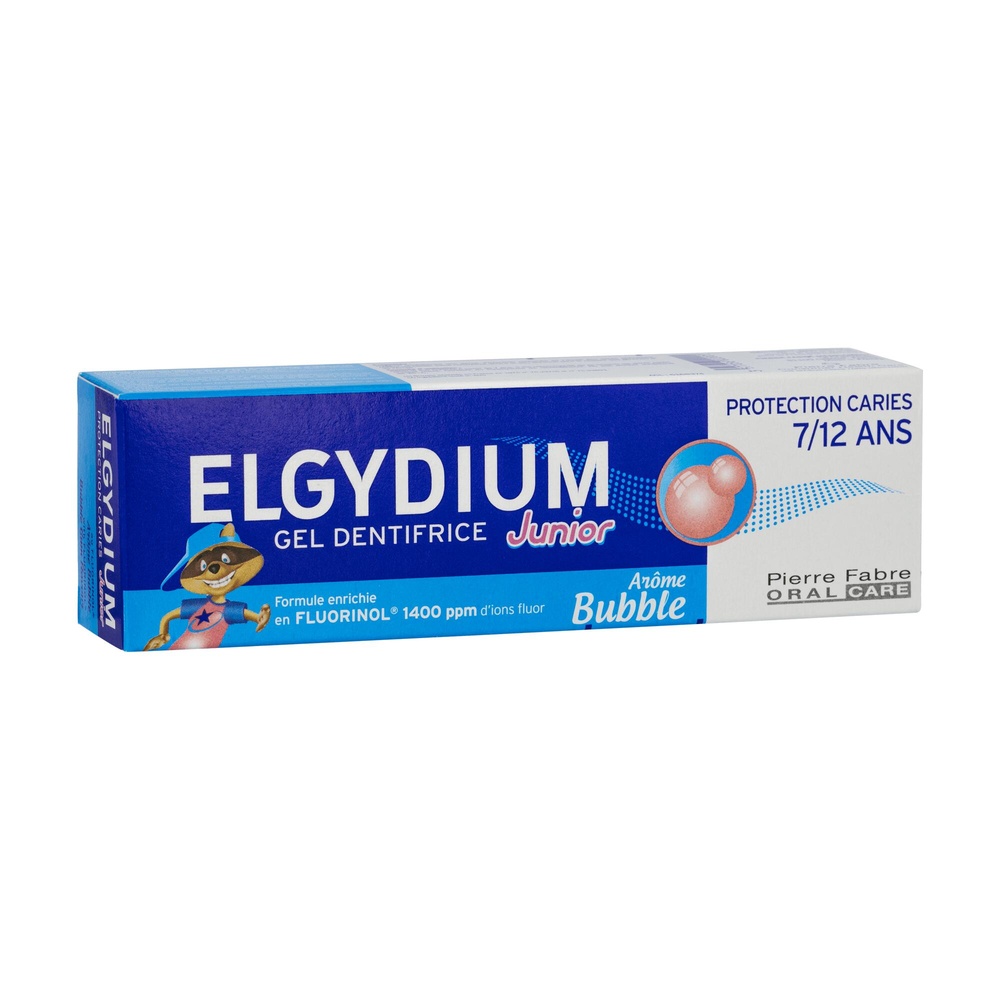 Oral Care ELGYDIUM Dentifrice Junior 7/12 ans Bubble  Tube 50 ml dentifrice