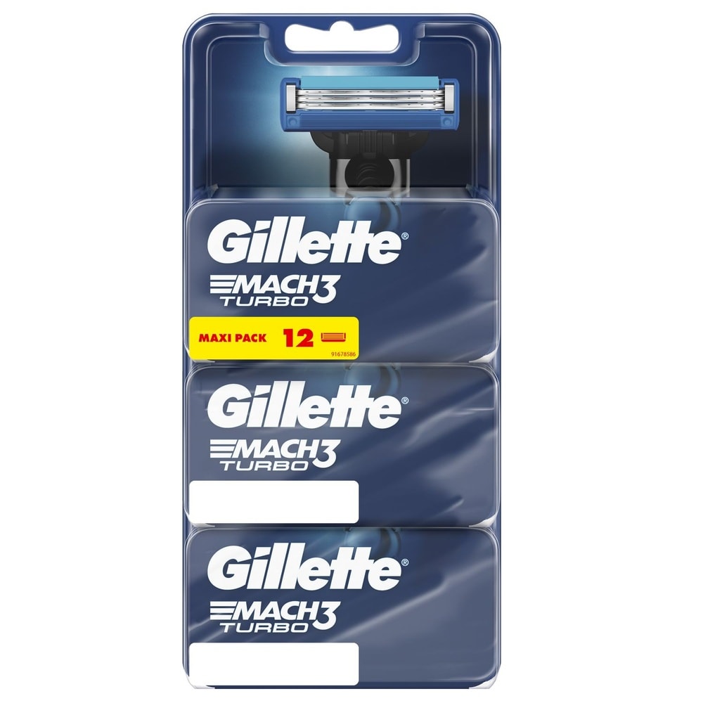 gillette Gillette Mach3 Turbo Lames De Rasoir x12 Lames de Rasoir