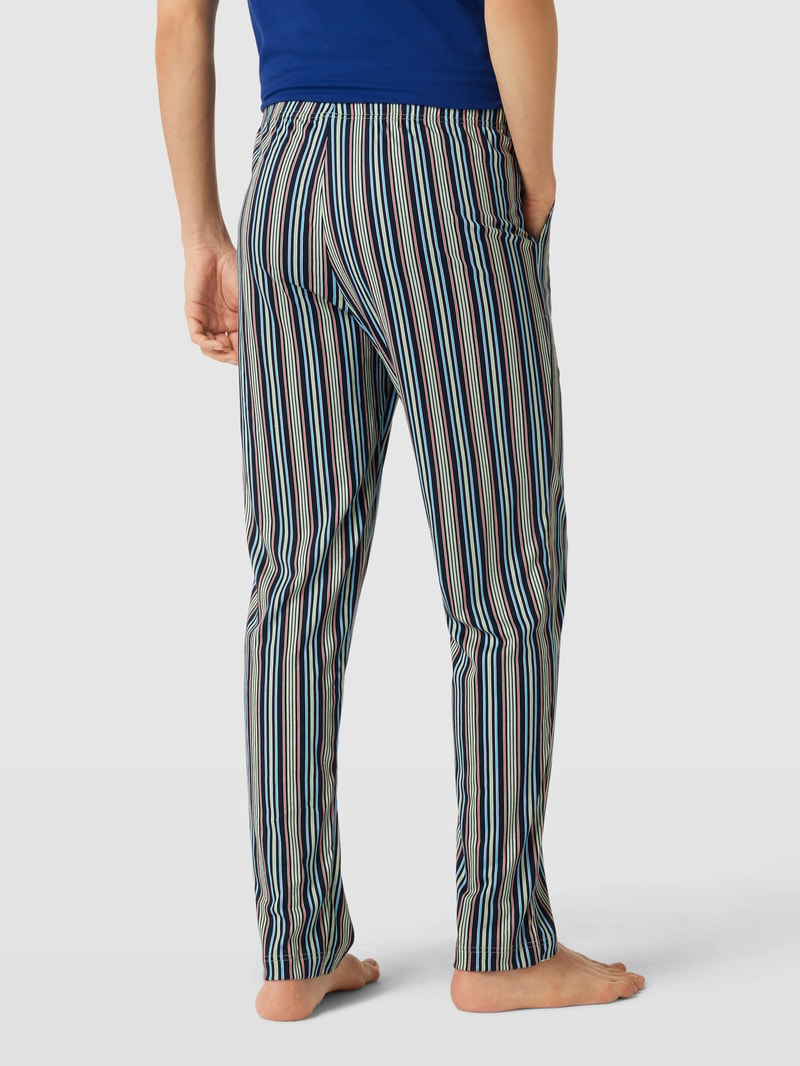 Pyjama-Hose mit Allover-Muster Modell 'REMIX' in beige