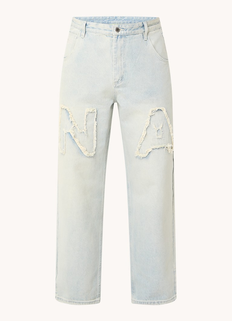 New Amsterdam Surf Association 252 jeans med rette ben og broderi