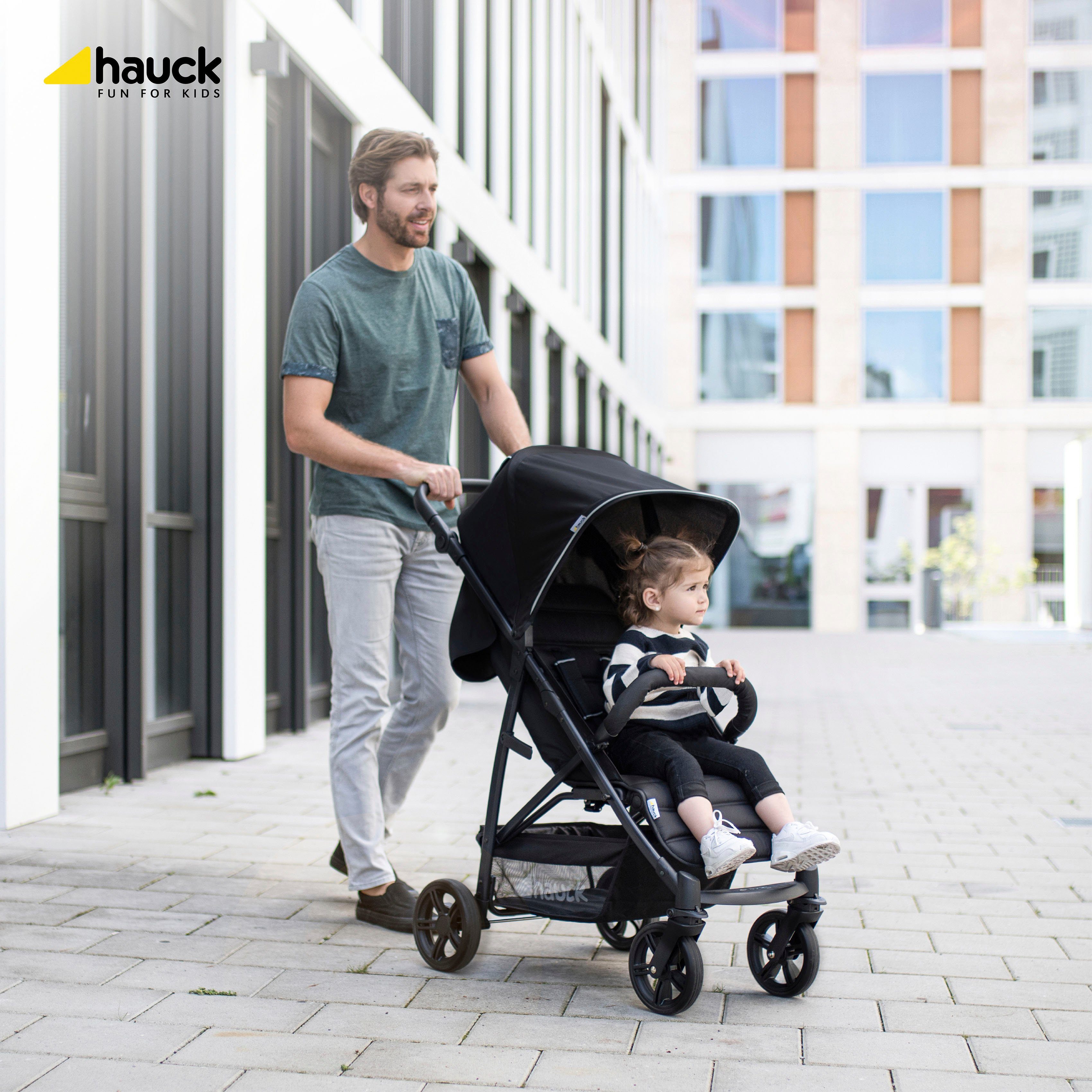 Hauck Kinder-Buggy Rapid 4, schwarz, mit schwenk- und feststellbaren Vorderrädern