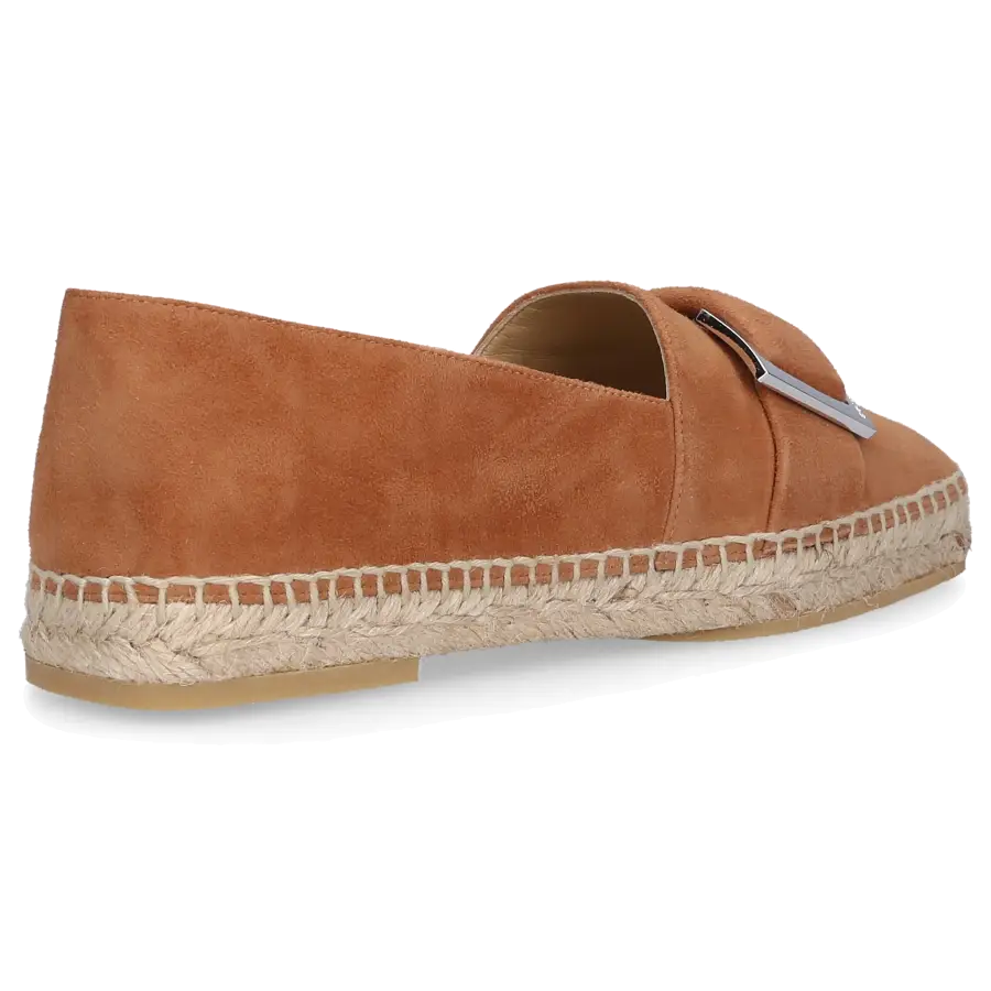 Sergio Rossi - Espadrilles SR PRINCE 010 Veloursleder Logo Metallisch beige - beige