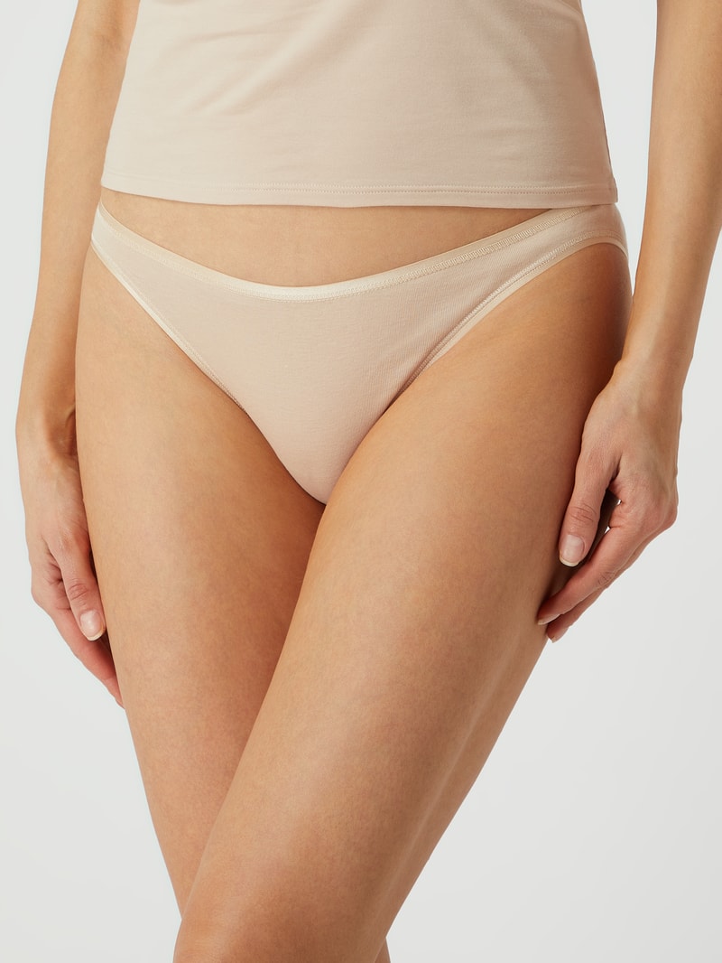Slip aus merzerisierter Baumwolle Modell 'Cotton Seamless' in beige