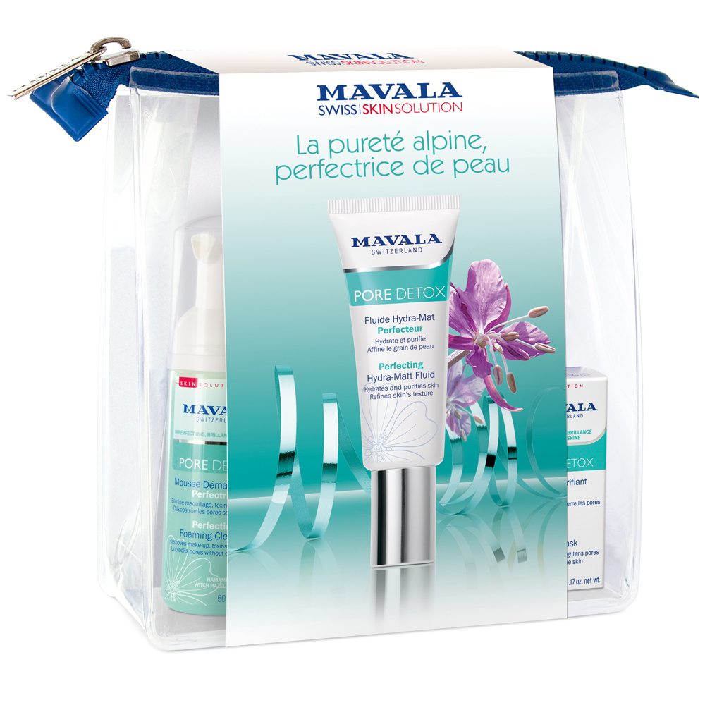 Mavala TROUSSE FESTIVE PORE DETOX Routine de soins Perfecteurs de peau