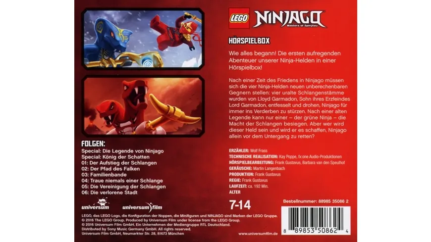 LEGO Ninjago Hörspielbox 1