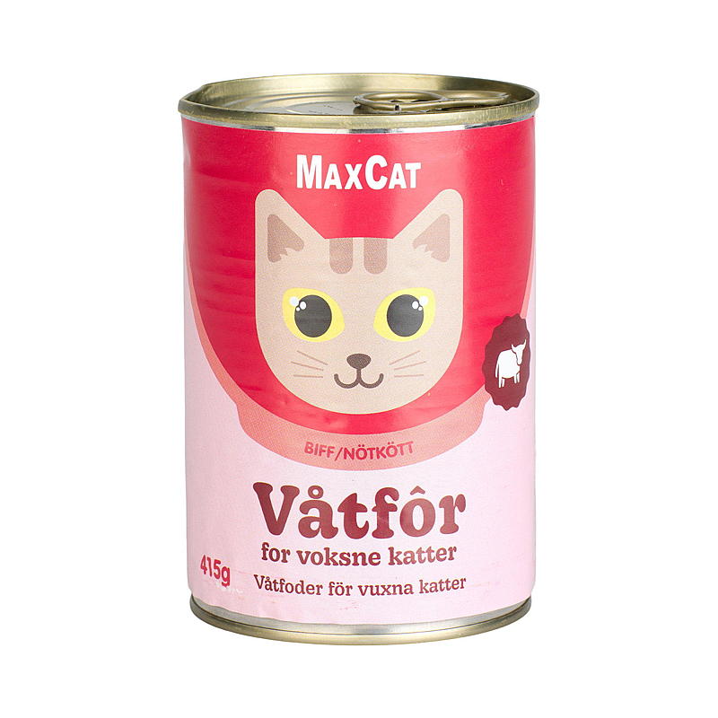 MaxCat Kattemat 415 g Biffbiter i saus MaxCat