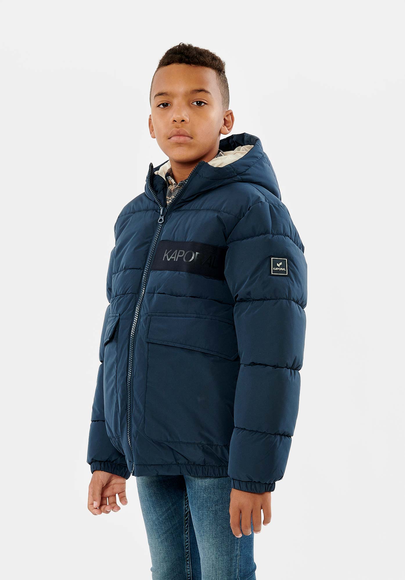 EVANS  Doudoune bleu marine garçon