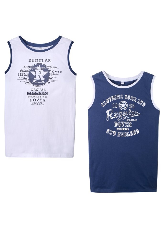 Jungen Tanktop aus Bio-Baumwolle (2er Pack)