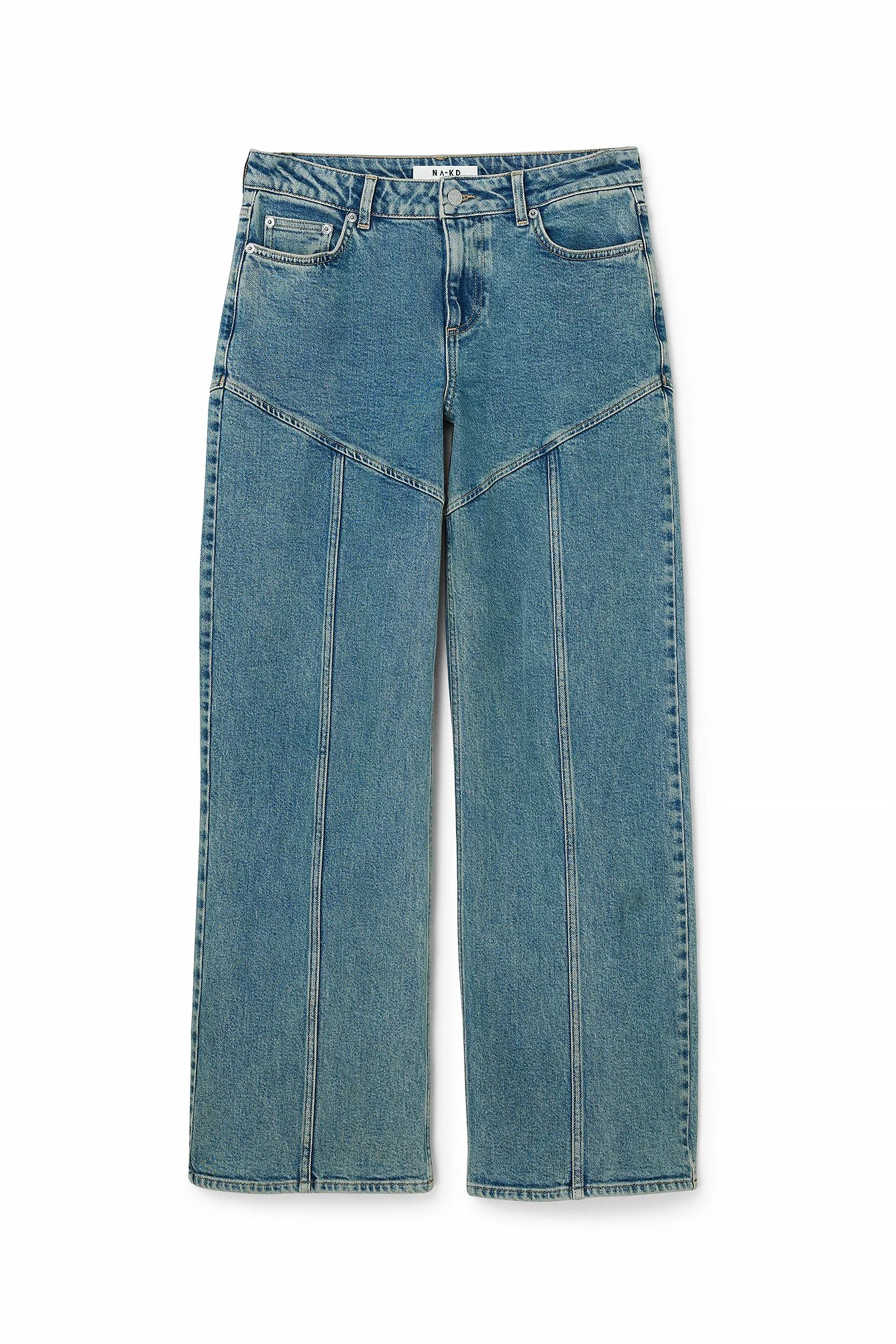 Straight Seam Detail Denim