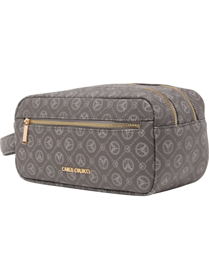 Carlo Colucci Kosmetiktasche Dellantonio in Anthrazit günstig kaufen onesize