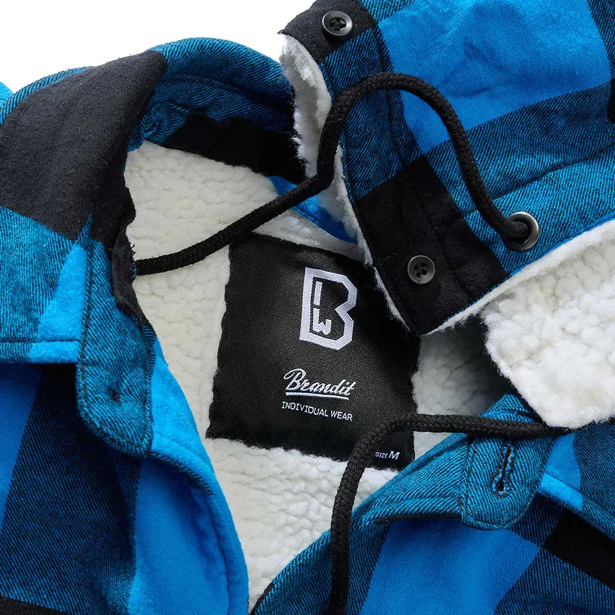 Hooded Lumberjacket schwarz-blau
