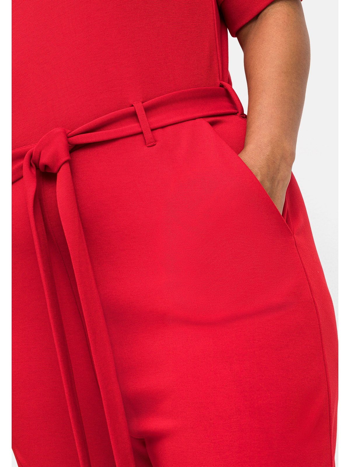 sheego by Joe Browns Jumpsuit Große Größen mit Bindegürtel und weitem Bein