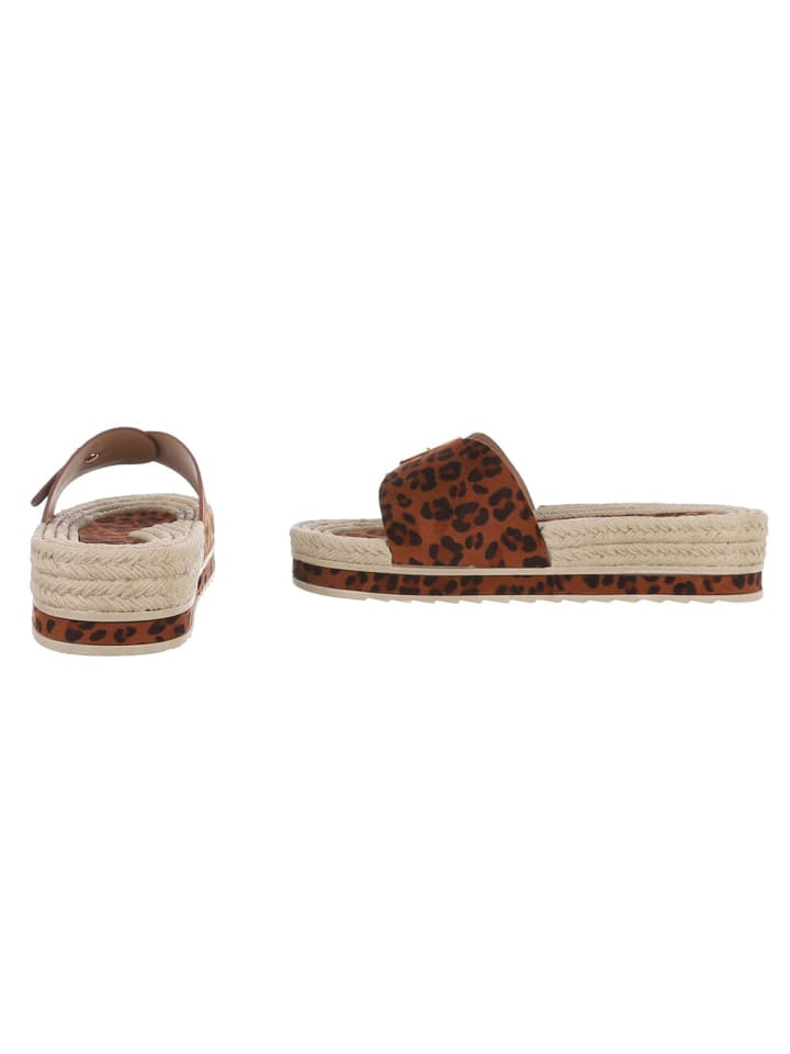 Ital-Design Sandale & Sandalette in Braun und Beige günstig kaufen