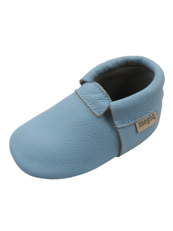 Yalion Baby Leder-Krabbelschuhe in Blau günstig kaufen