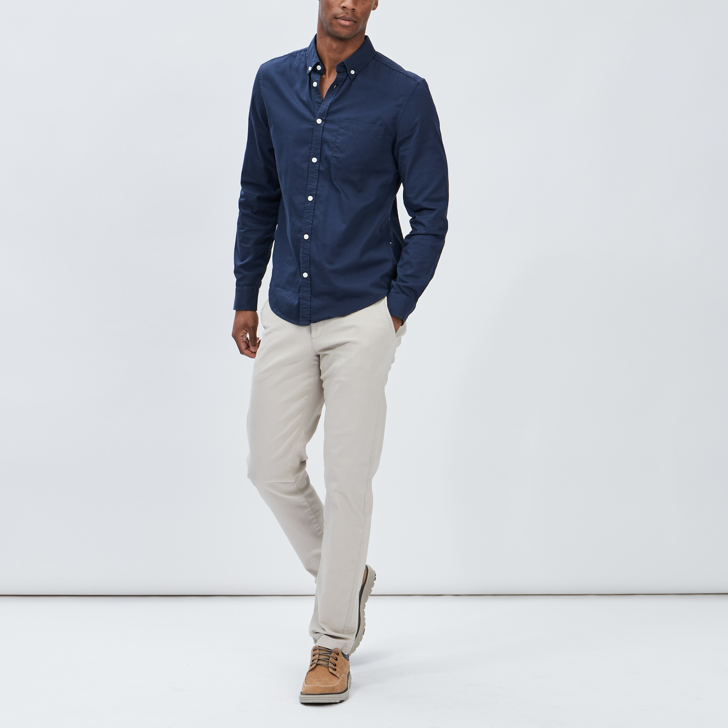 Pantalon chino sable homme | La Halle