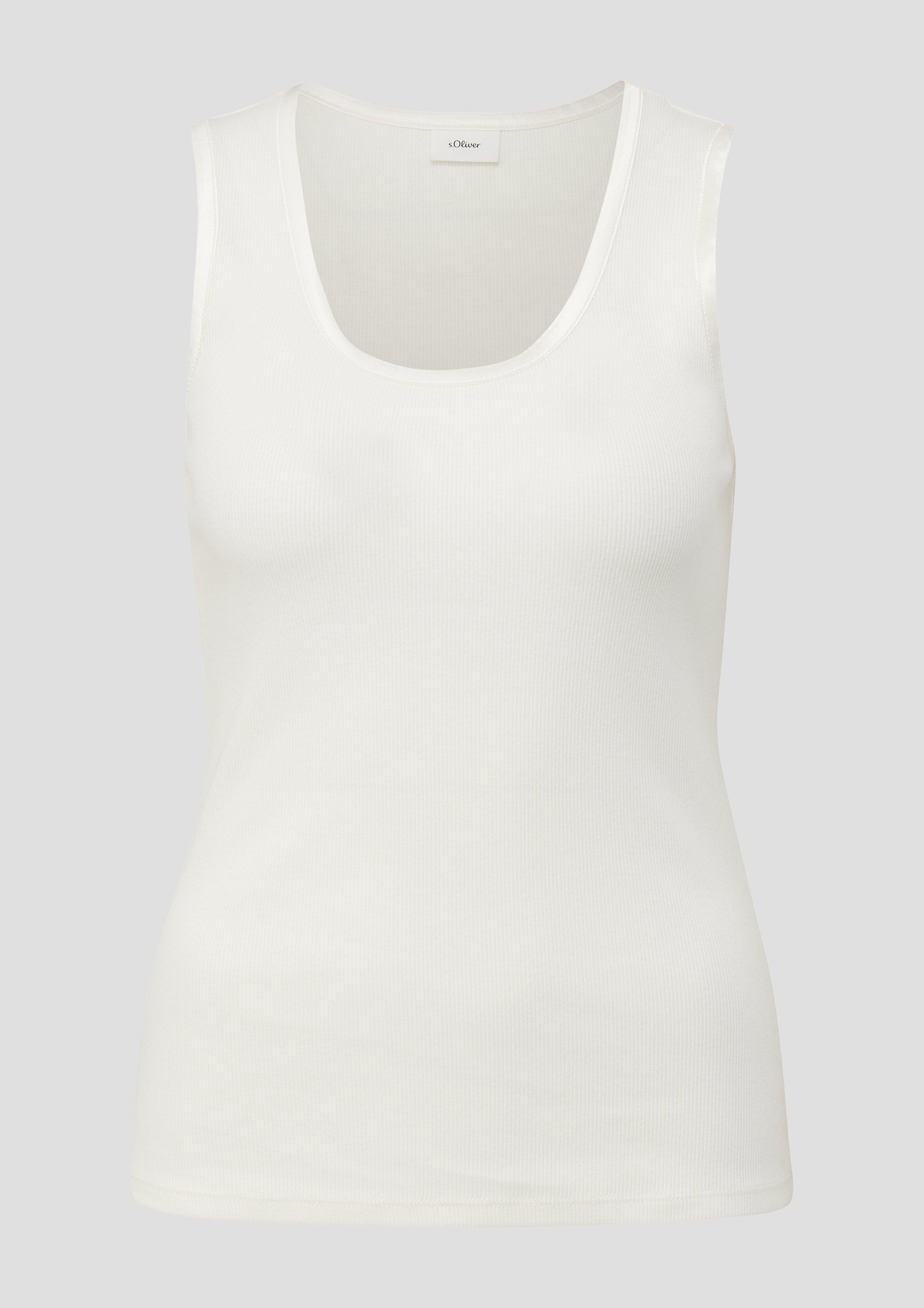 Tanktop mit Satin-Detail  2141362-0200