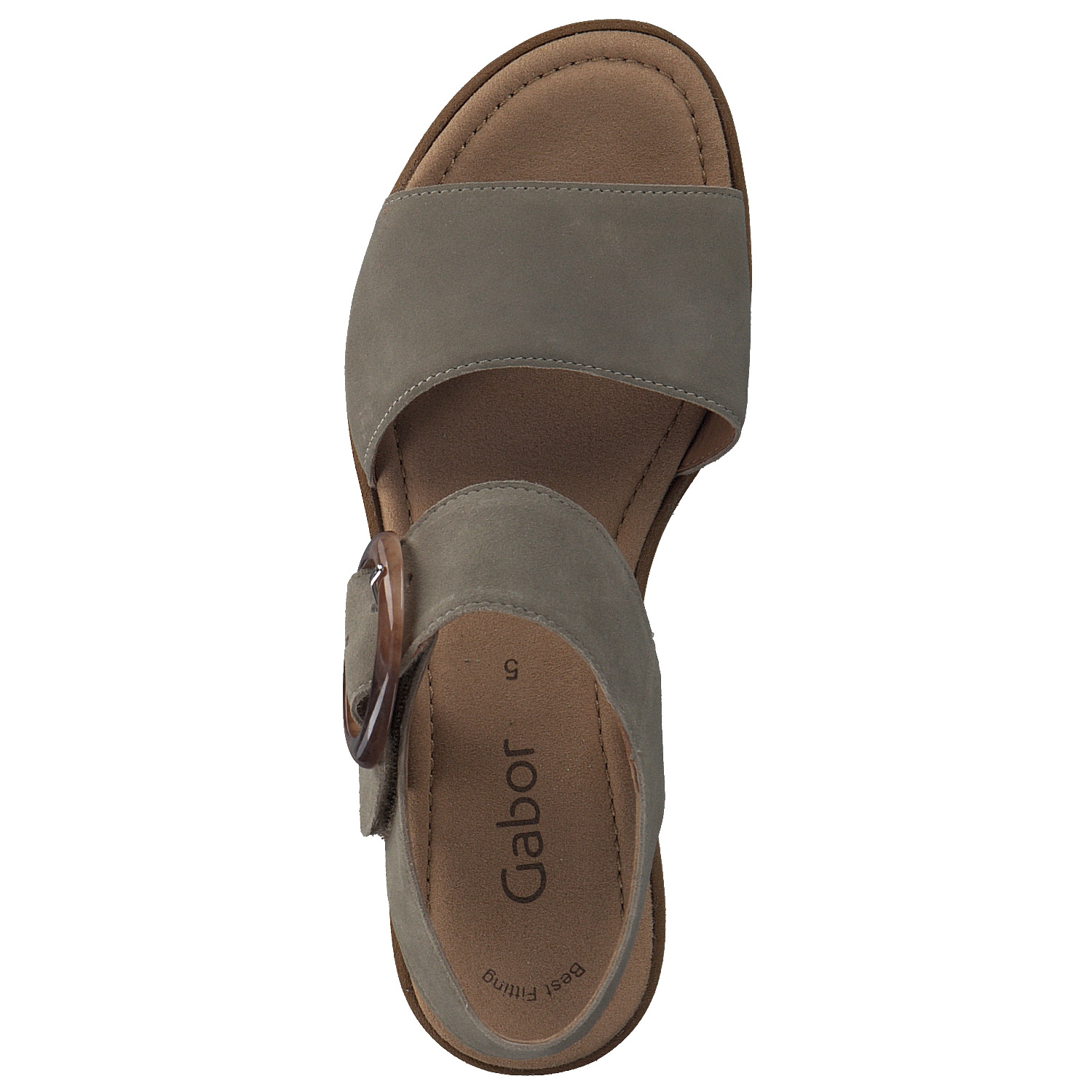 Gabor 84.550, Plateau-Sandaletten, Damen, Braun