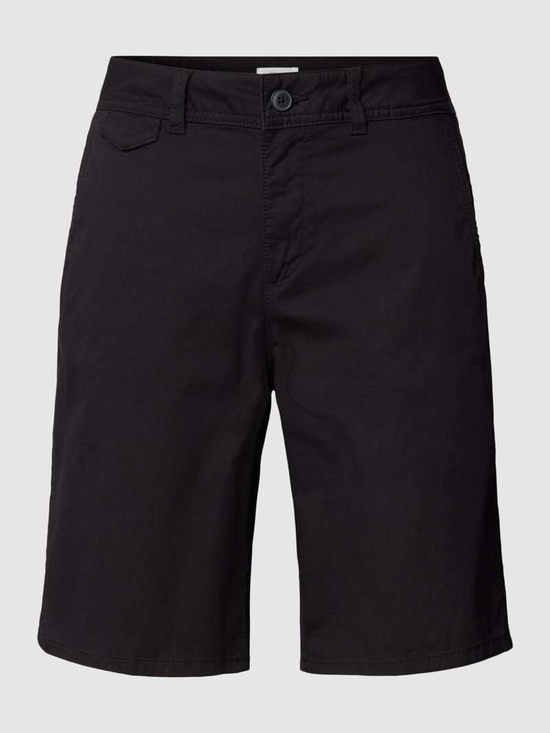 Bermudas mit Eingrifftaschen in schwarz
