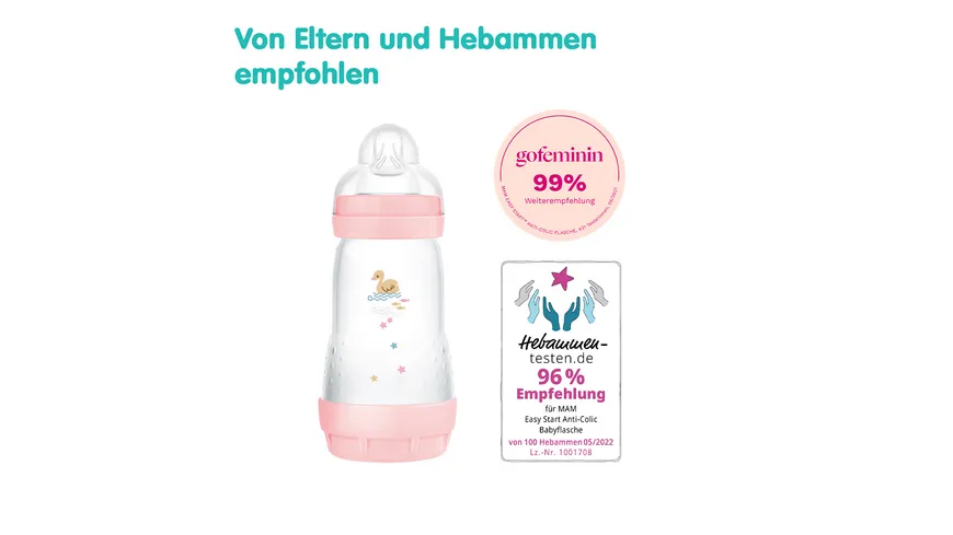 MAM Easy Start Anti-Colic, 260 ml, Schwan