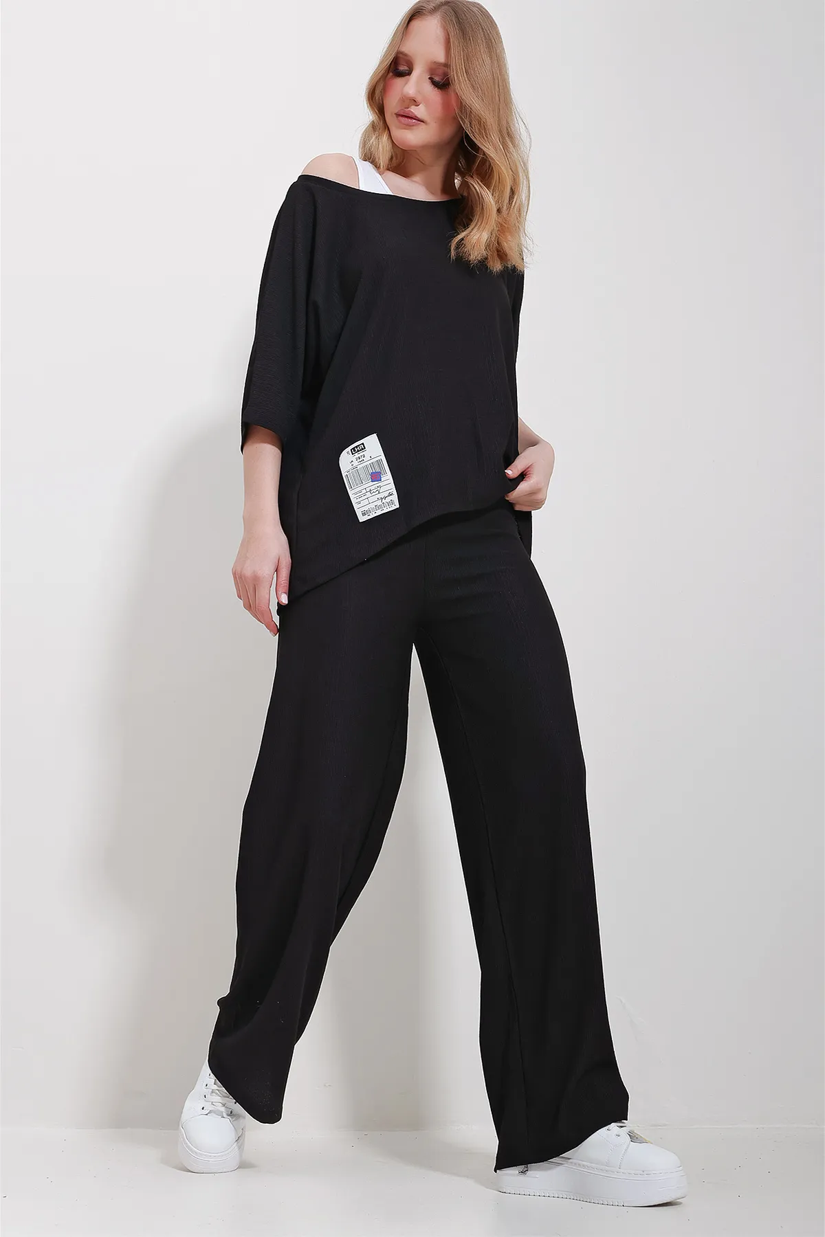 Trend Alaçatı Stili  Zweiteiler - Schwarz - Regular Fit