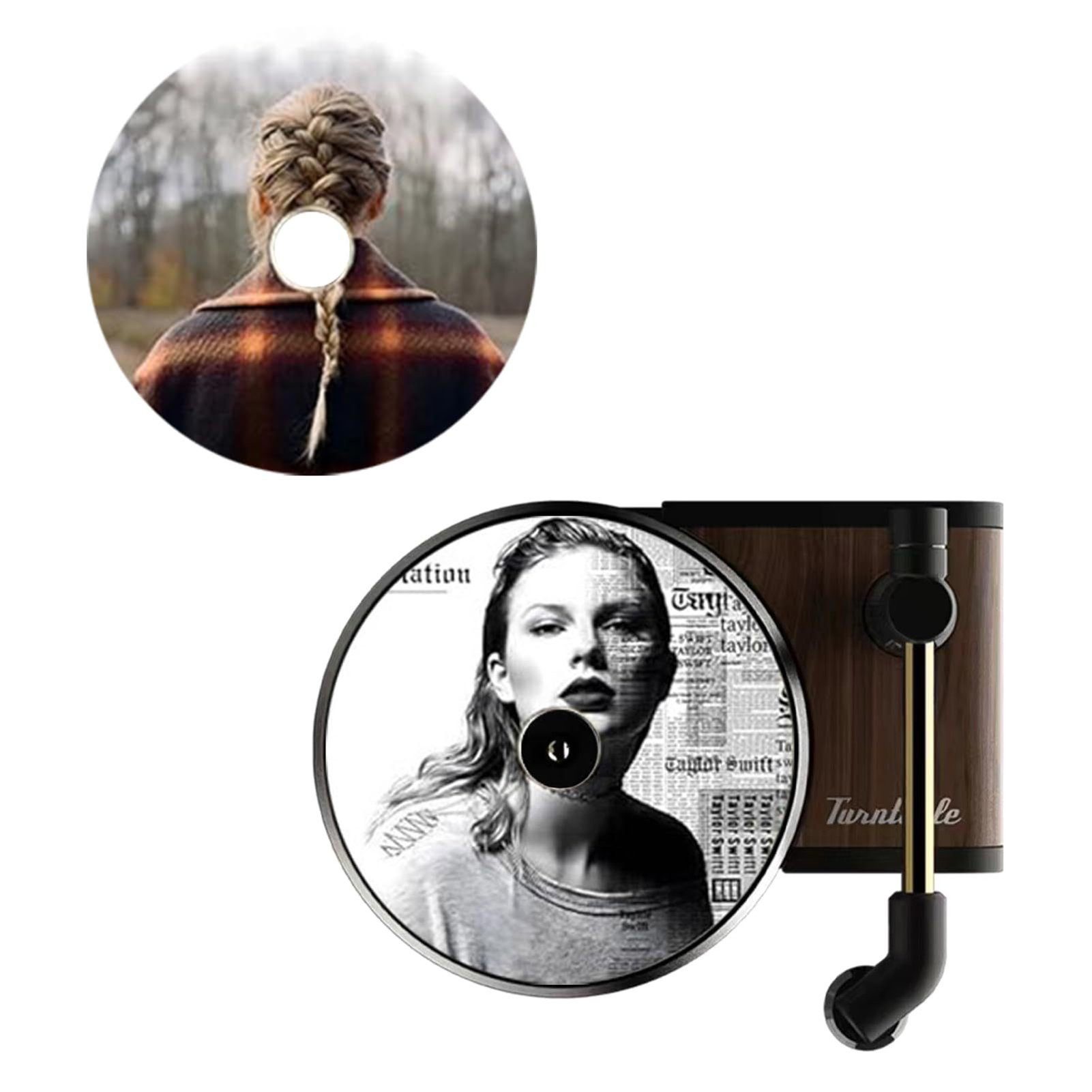 farfi Luftreiniger 12Pcs Auto-Lufterfrischer Fragrance Singer Compact Disc Air Vent Mount, Taylor Swift