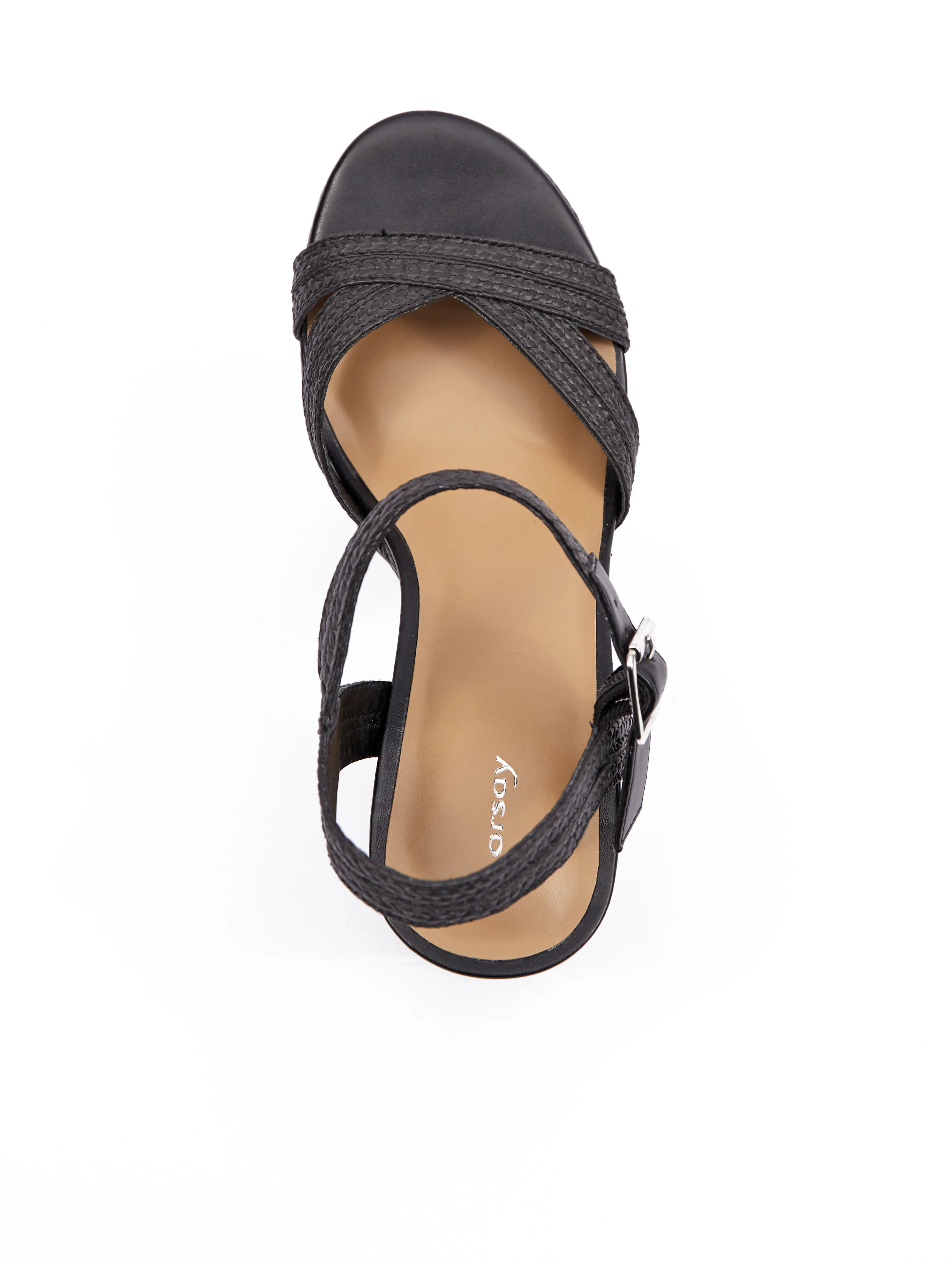 Schwarze Damen Sandalen mit Absatz ORSAY