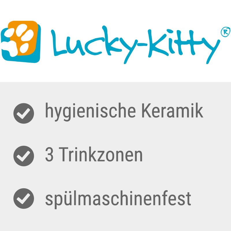 Lucky-Kitty Keramik Trinkbrunnen zu TOP-Preisen