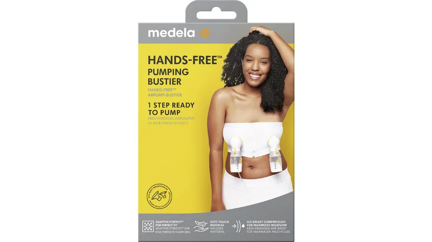 Medela Hands-free™ Abpump-Bustier weiß, GR. L weiß