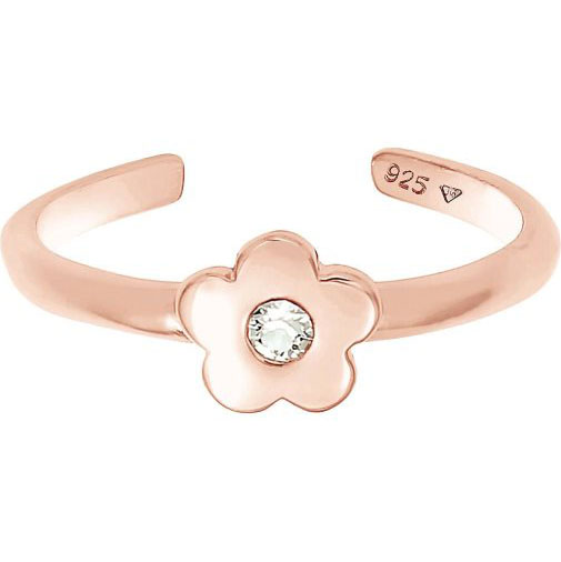 Elli Ring Kinder Blume Kristall 925er Silber