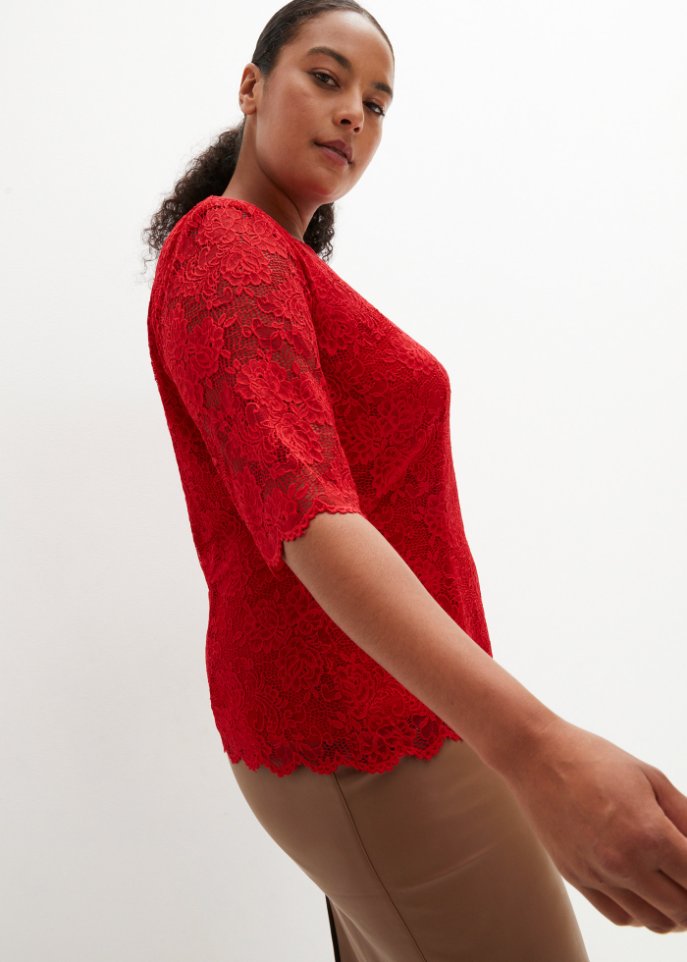 Blusenshirt aus Spitze