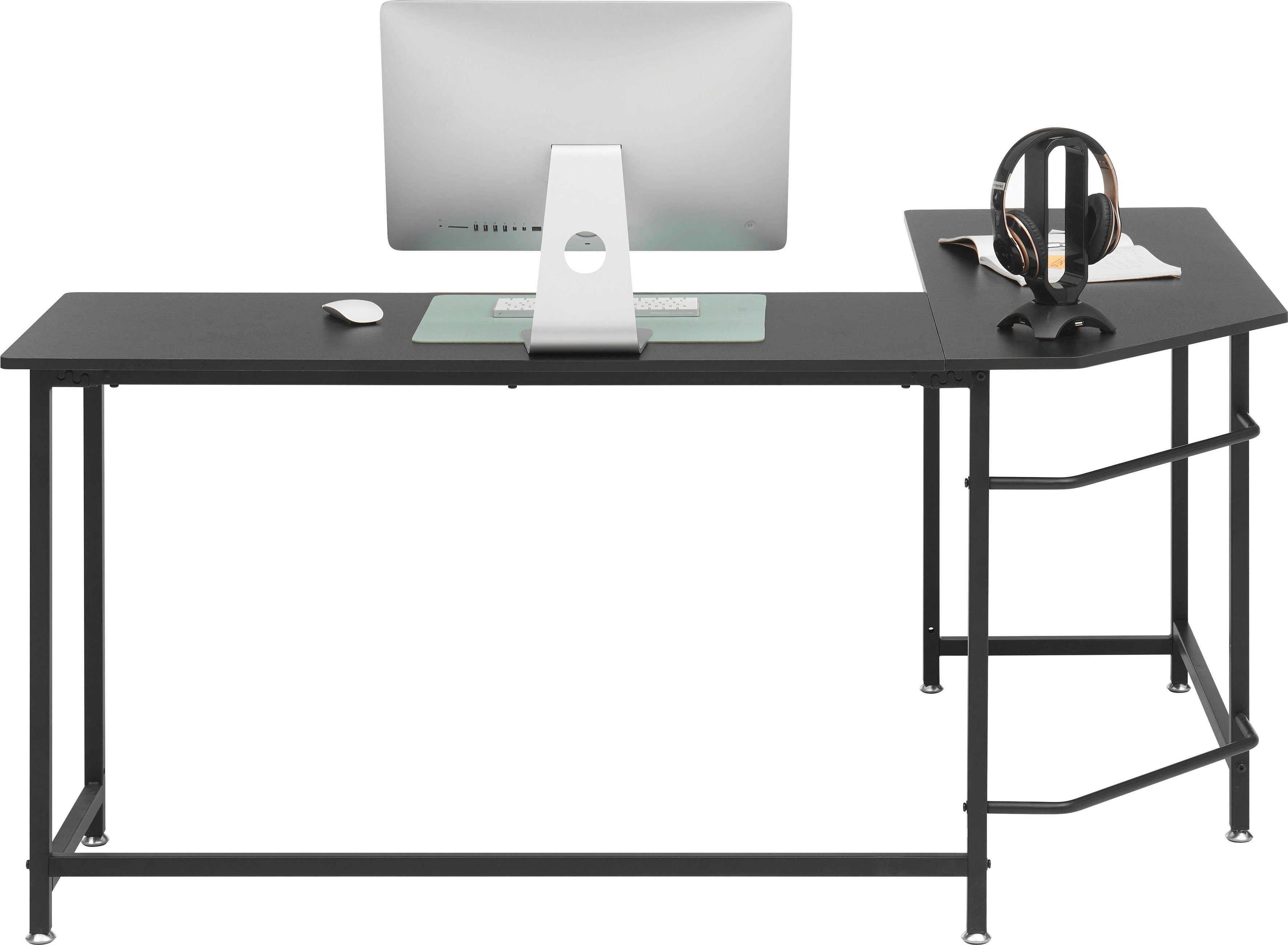 MCA furniture Schreibtisch Maletto, Eckschreibtisch, Belastbar bis 40 kg