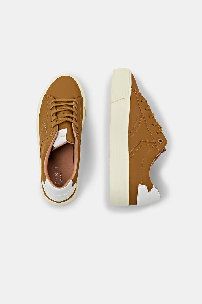 Plateau-Sneakers aus veganem Leder
