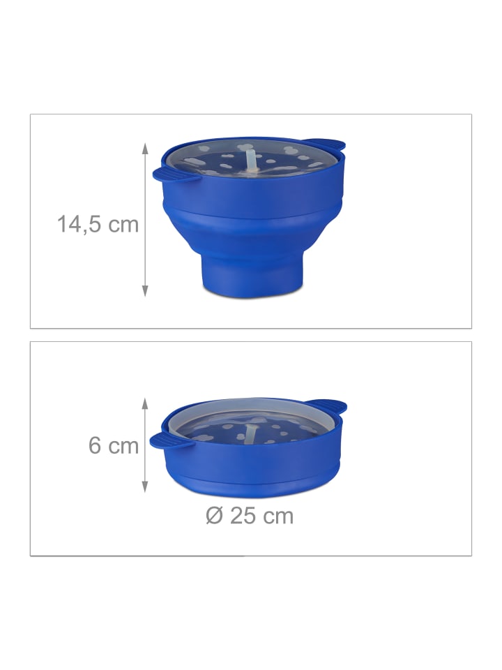 relaxdays Popcorn Maker in Blau günstig kaufen onesize