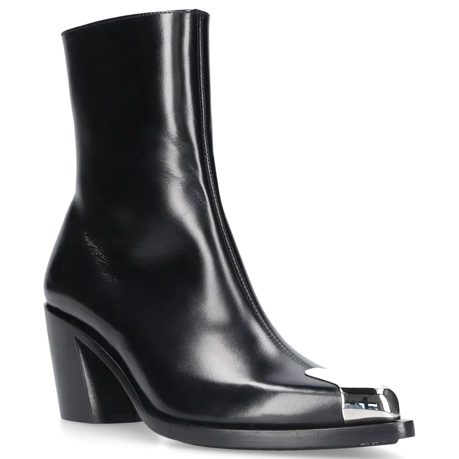 Alexander McQueen - Stiefeletten PUNK Kalbsleder - schwarz
