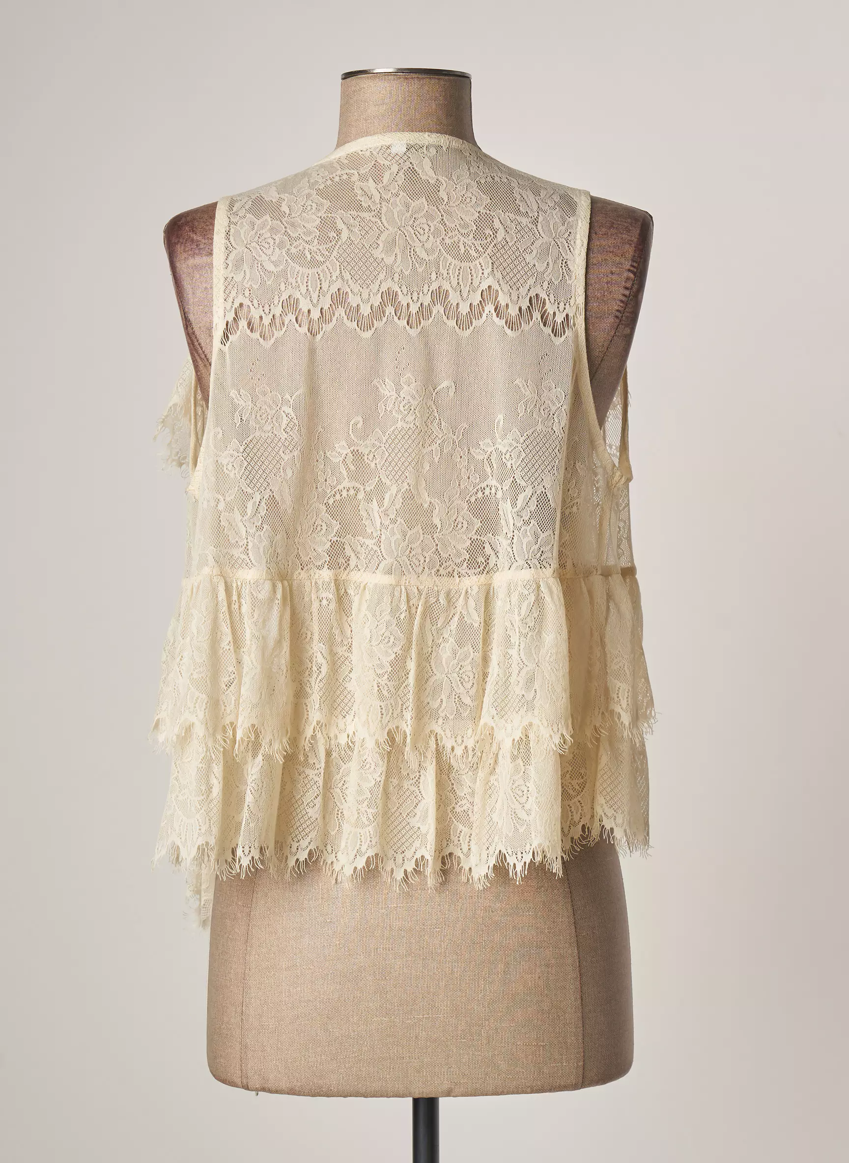 Lauren Vidal Vestecasual Femme couleur beige