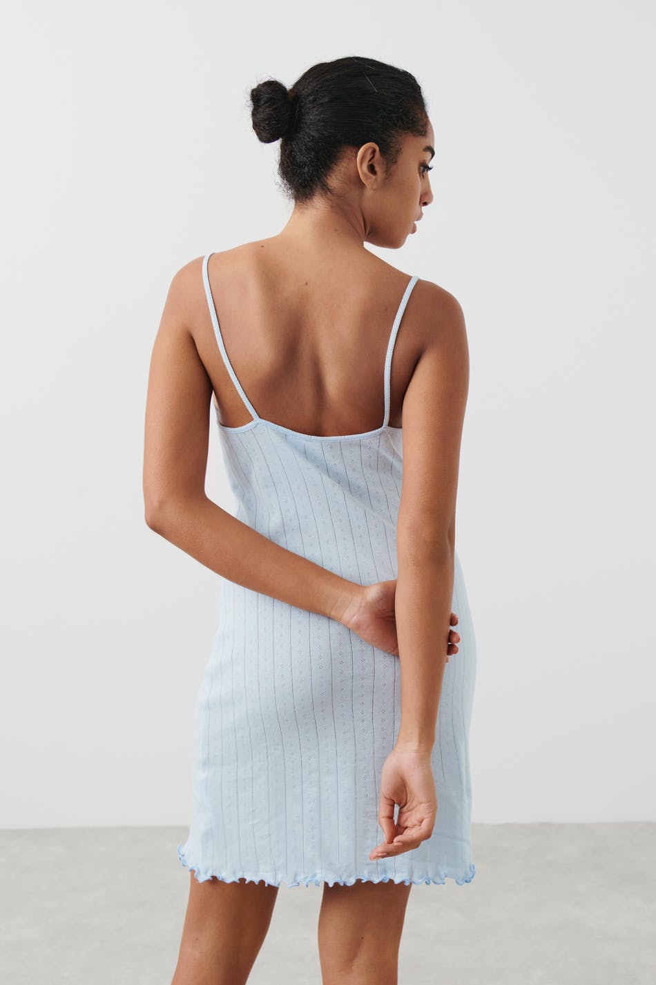 Pointelle pyjamas dress