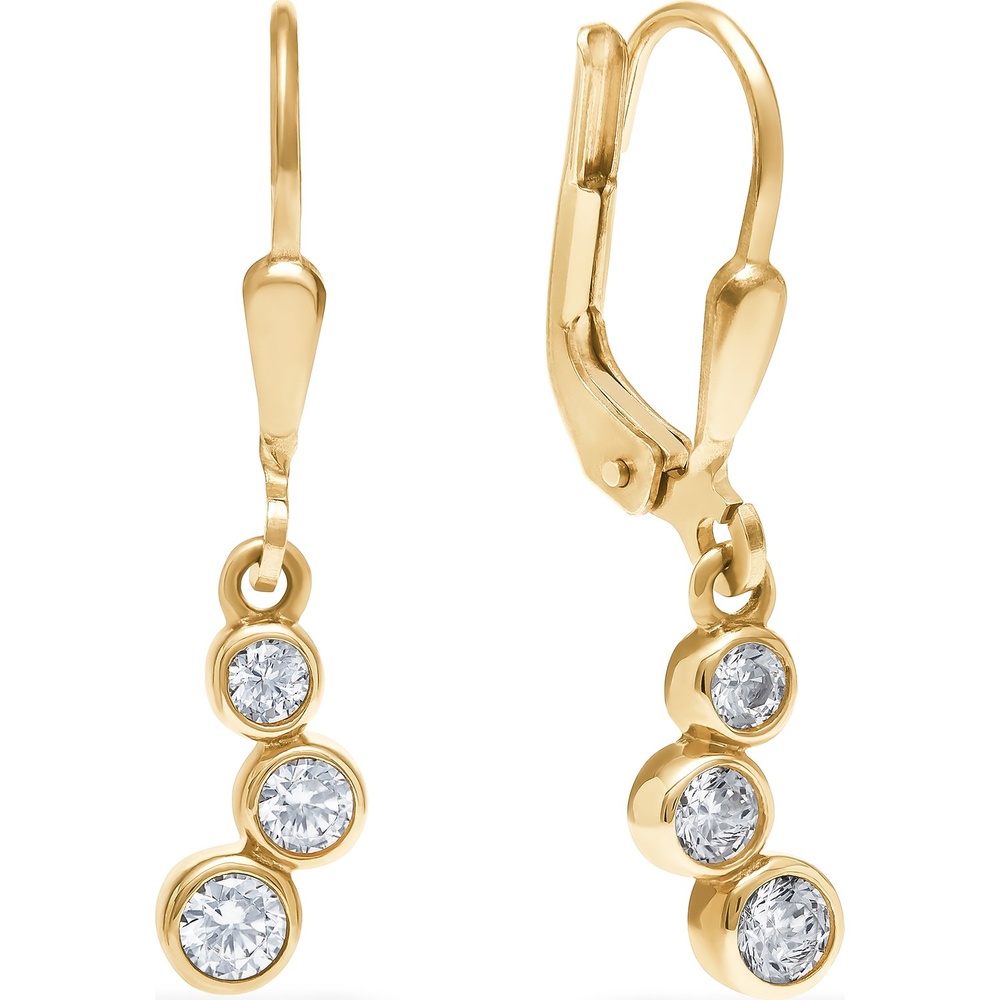 FAVS Boucles d'oreilles 375 Or jaune Boucles d'oreilles