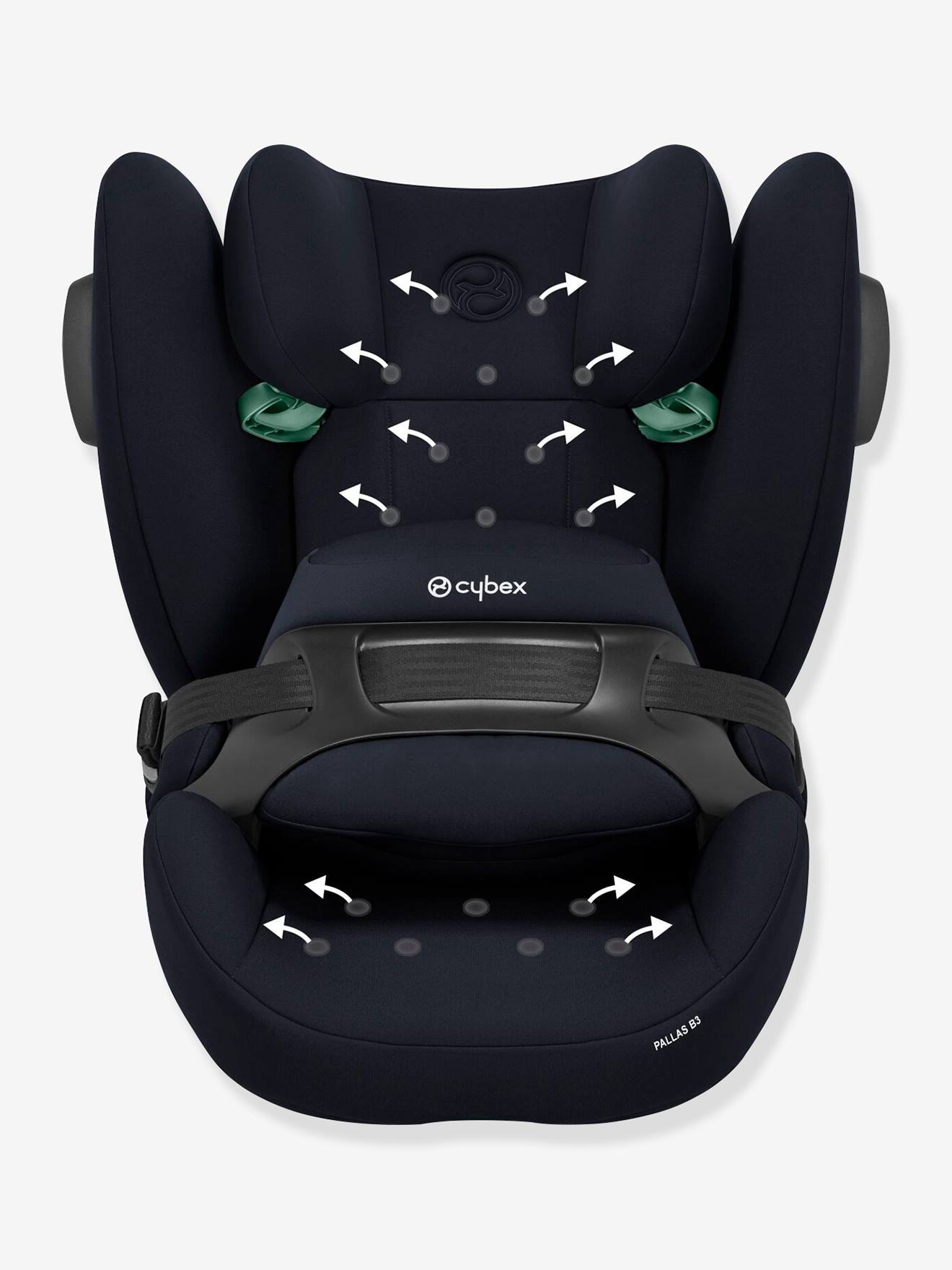 Cybex Mitwachsender Kindersitz Silver Pallas B3 i-Size CYBEX, 76-150 cm bzw. Gr. 1/2/3 - dunkel blau