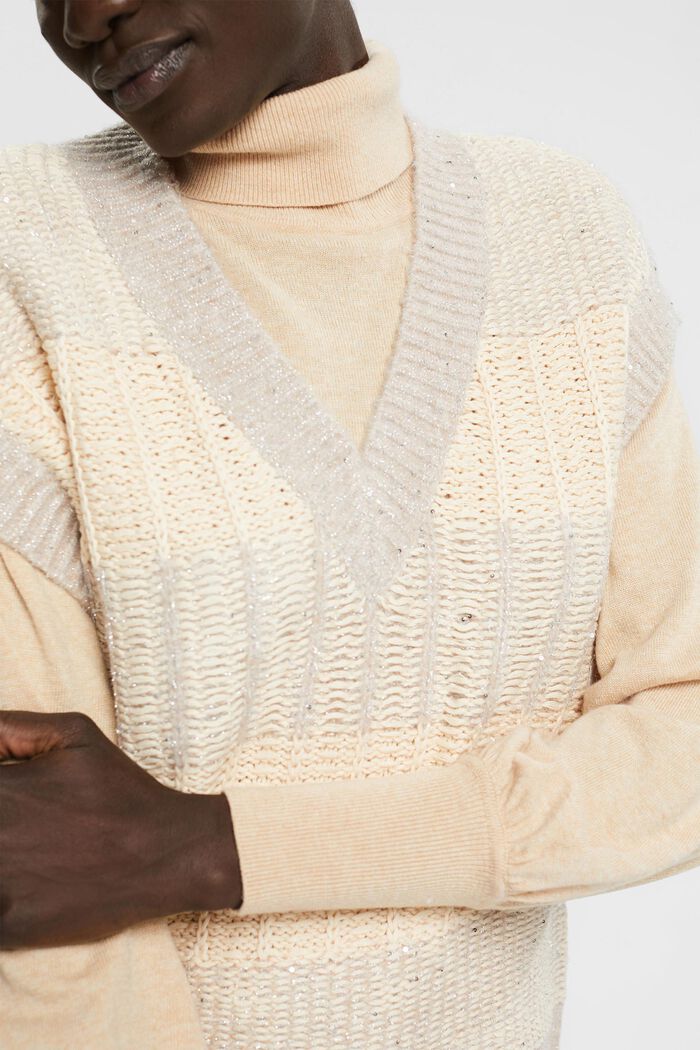 Strickpullunder mit Glitzereffekt