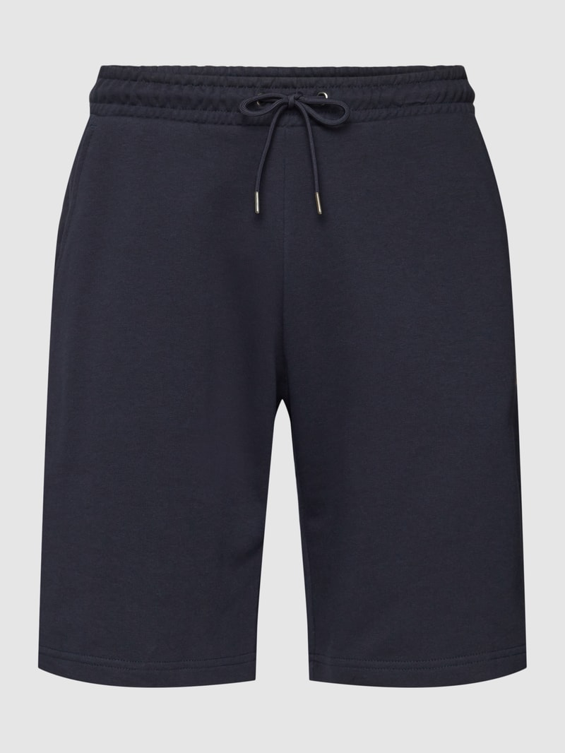 Shorts mit seitlichen Eingrifftaschen in marineblau