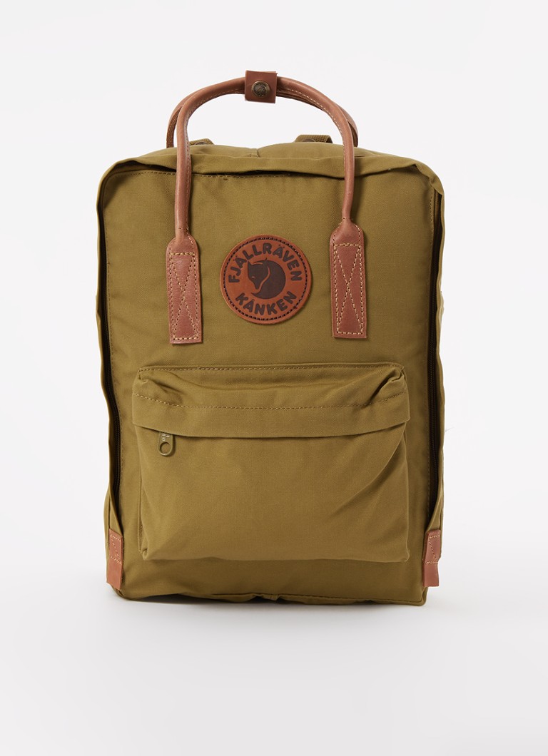 Fjällräven Kånken No.2 platneni ruksak s kožnim detaljima i pretincem za laptop od 15 inča