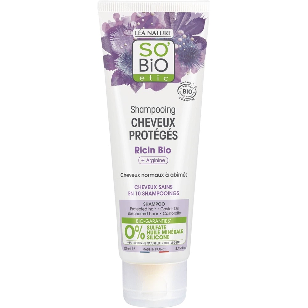 LÉA NATURE SO BiO étic Shampooing cheveux protégés, Ricin bio & Arginine Shampooing