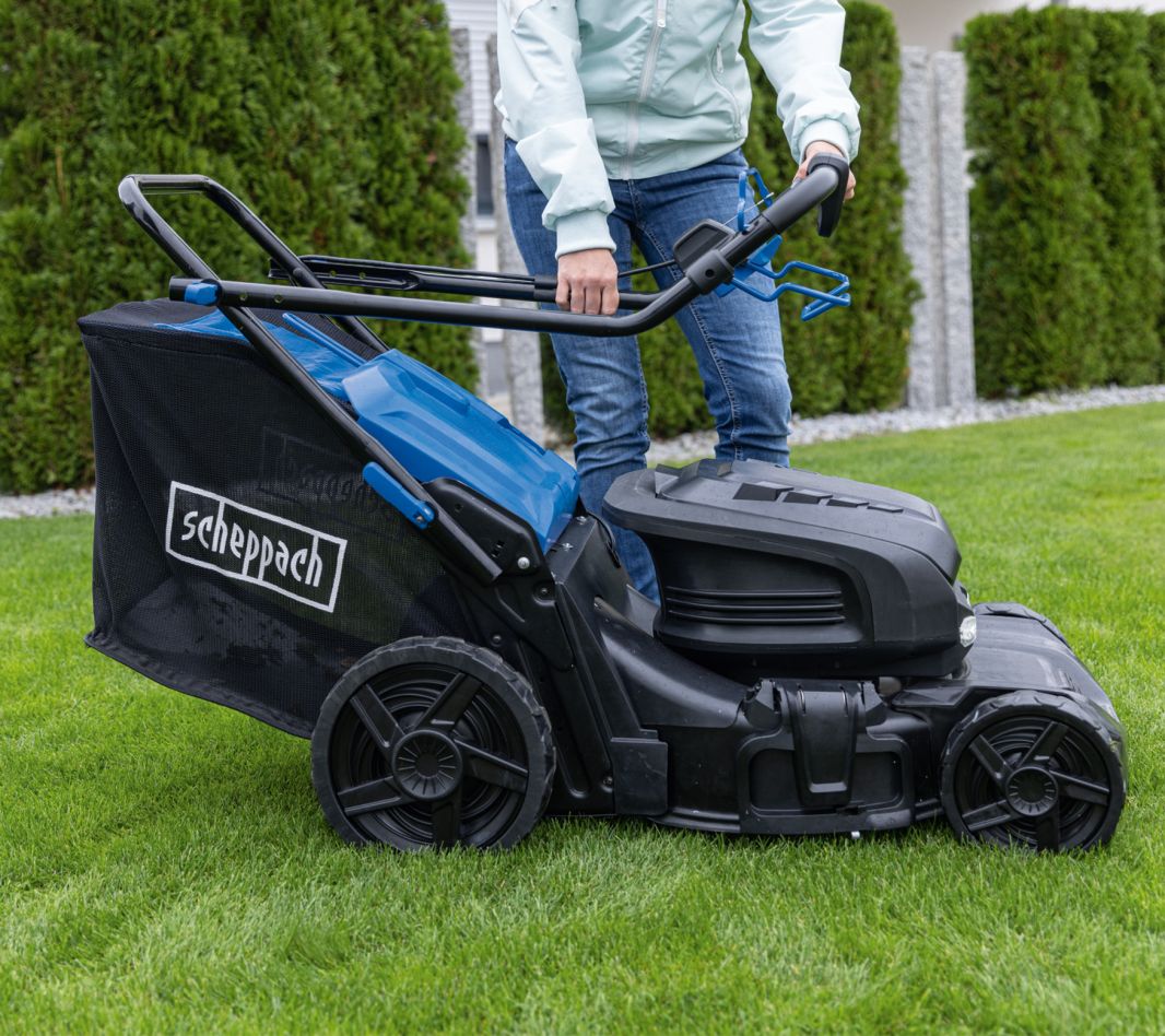 Scheppach 5911417900 Akku-plæneklipper 2x20V BC-MP470-X