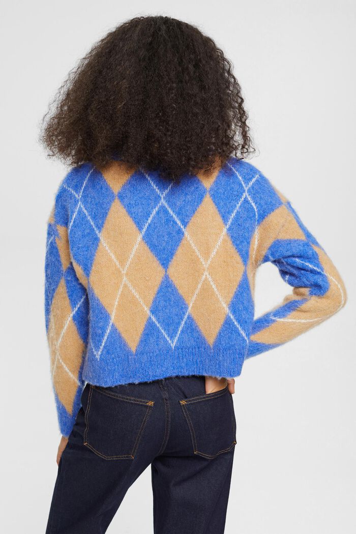 Pullover aus Wollmix mit Argyle-Muster